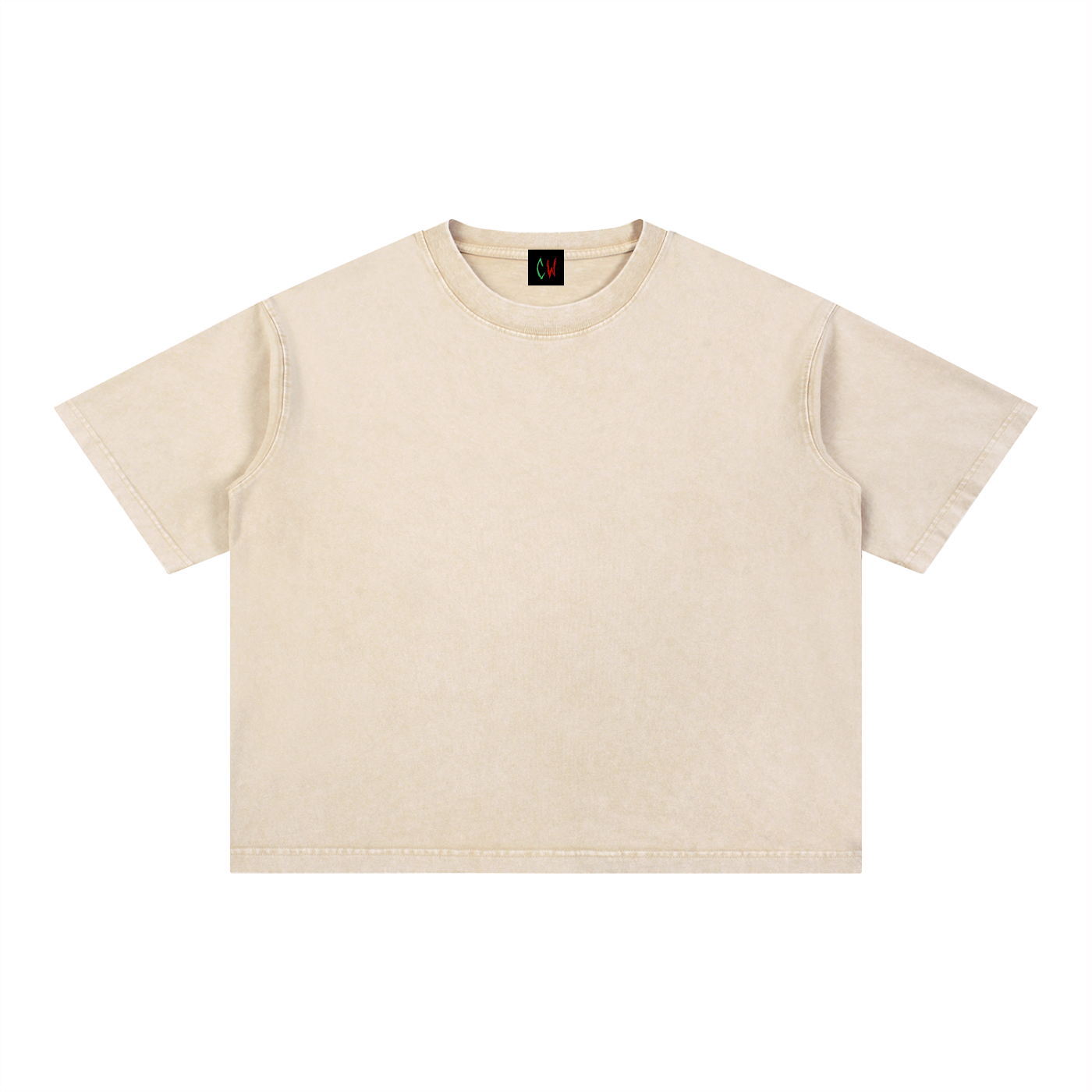 CW - Mineral Wash Boxy Cotton T-Shirt