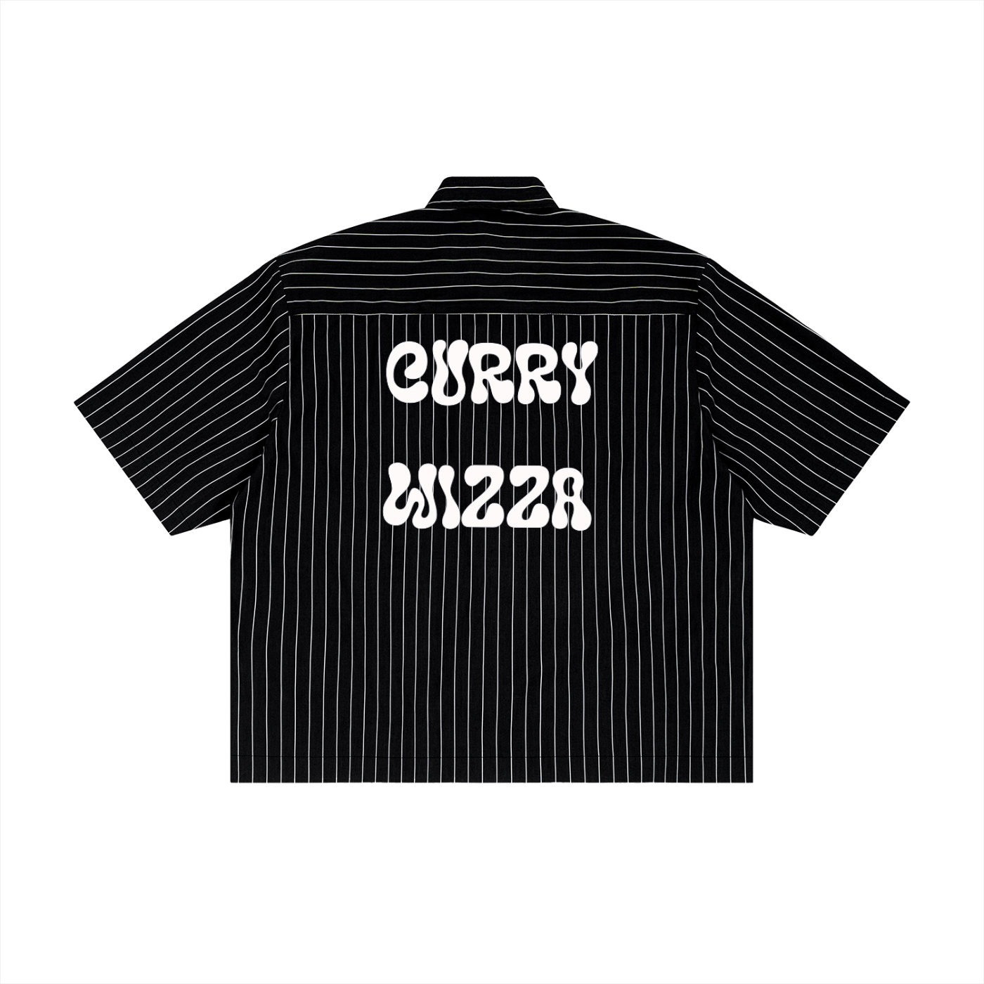 CW - Unisex Striped Boxy Button-Up Shirt
