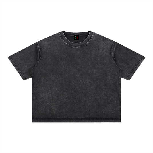 CW - Mineral Wash Boxy Cotton T-Shirt