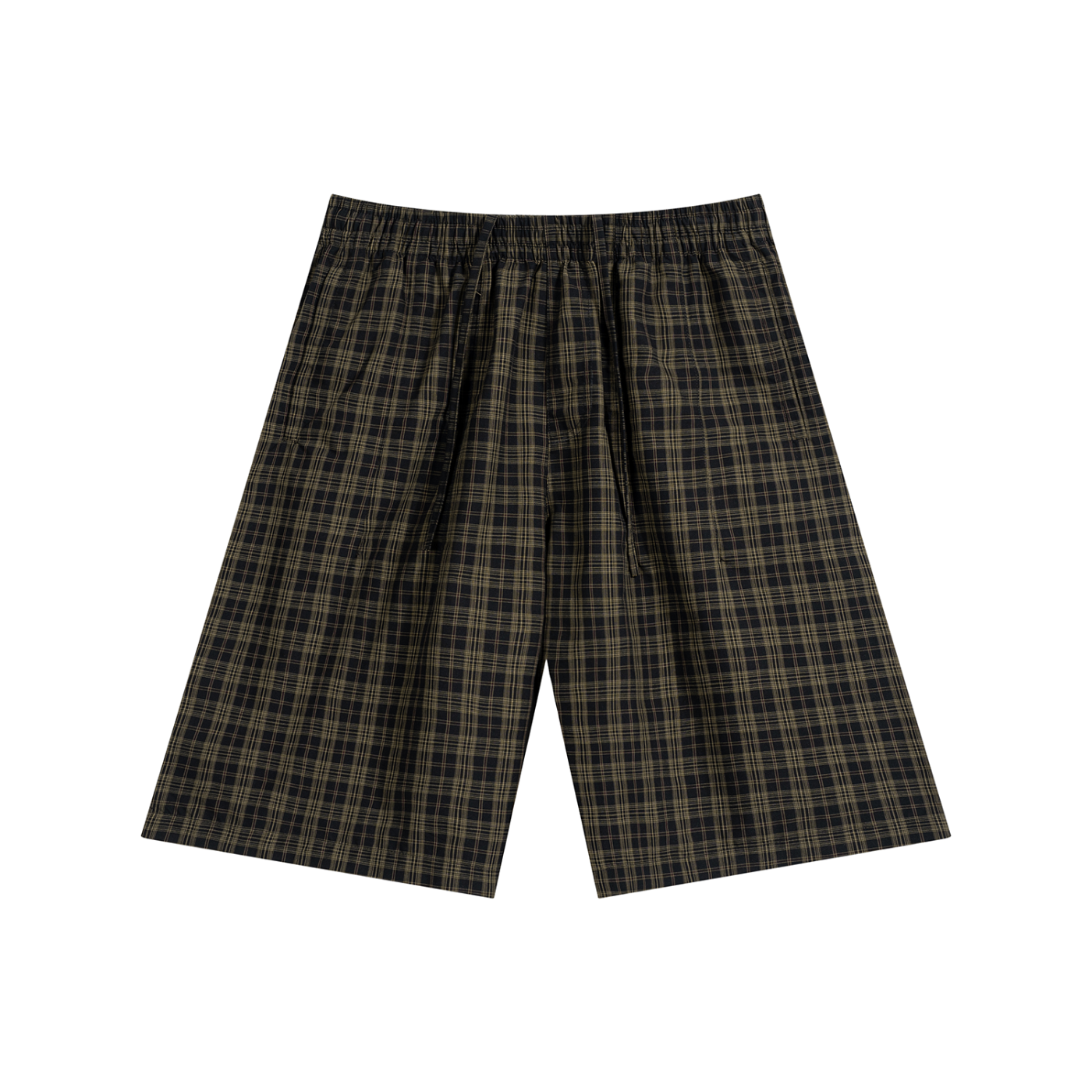 CW - Unisex Plaid Wide Leg Shorts