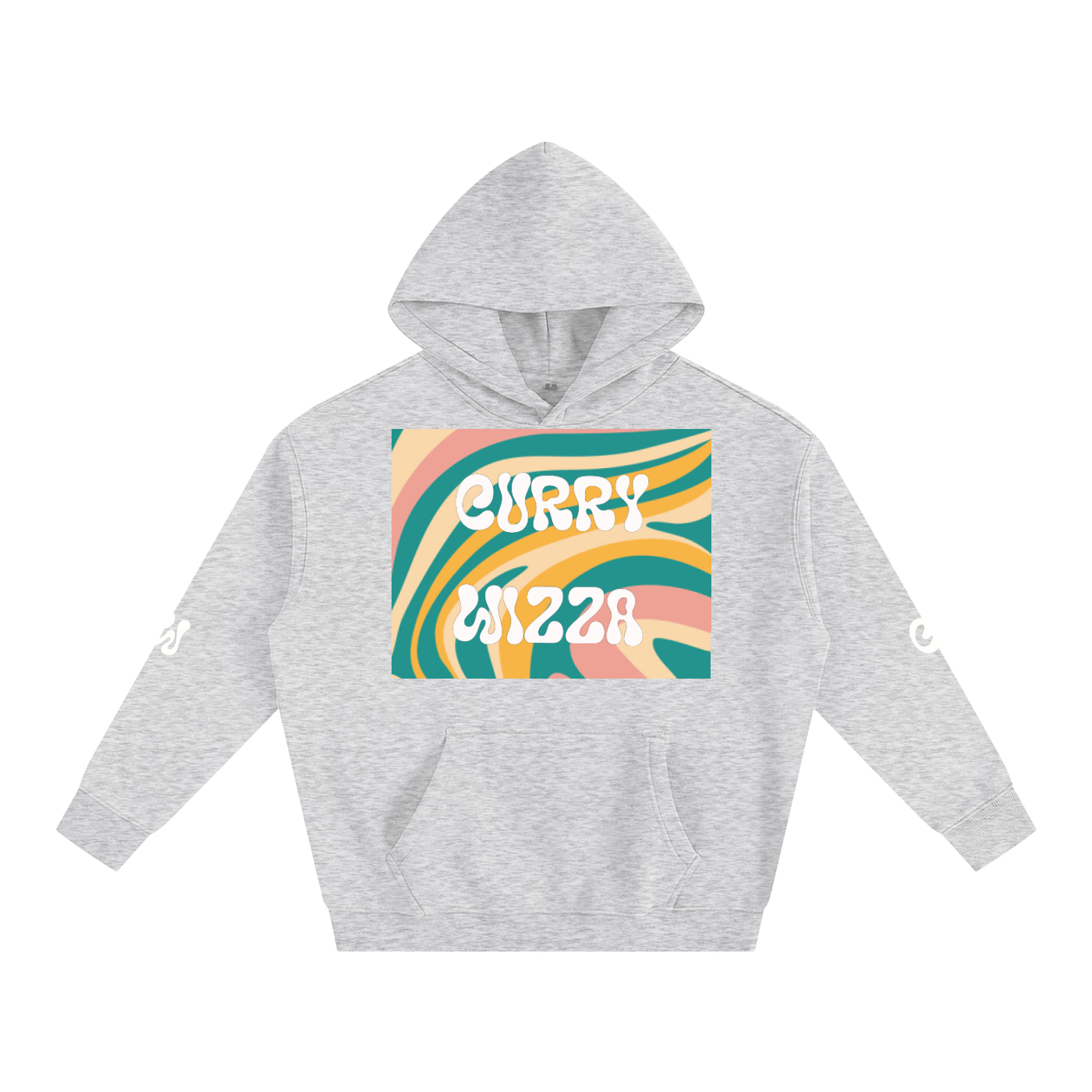 CURRY WIZZA - Oversize Fleeced Hoodie