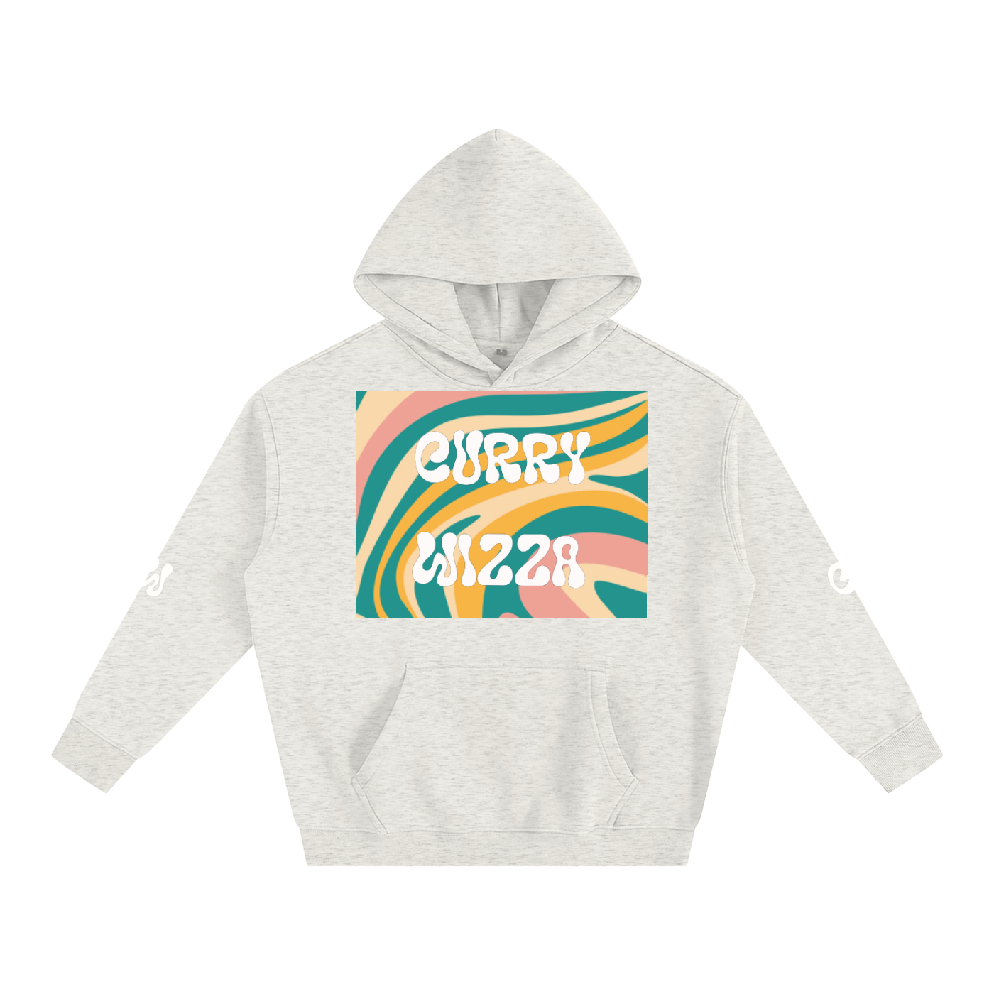 CURRY WIZZA - Oversize Fleeced Hoodie