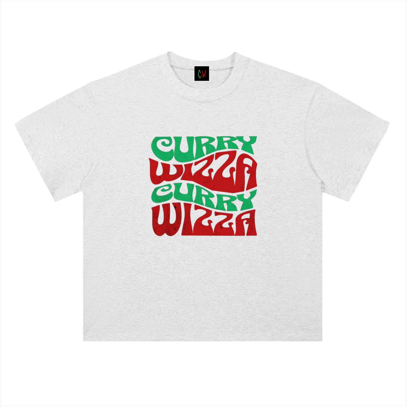 CURRY WIZZA -Heavyweight Drop Shoulder Cotton T-Shirt