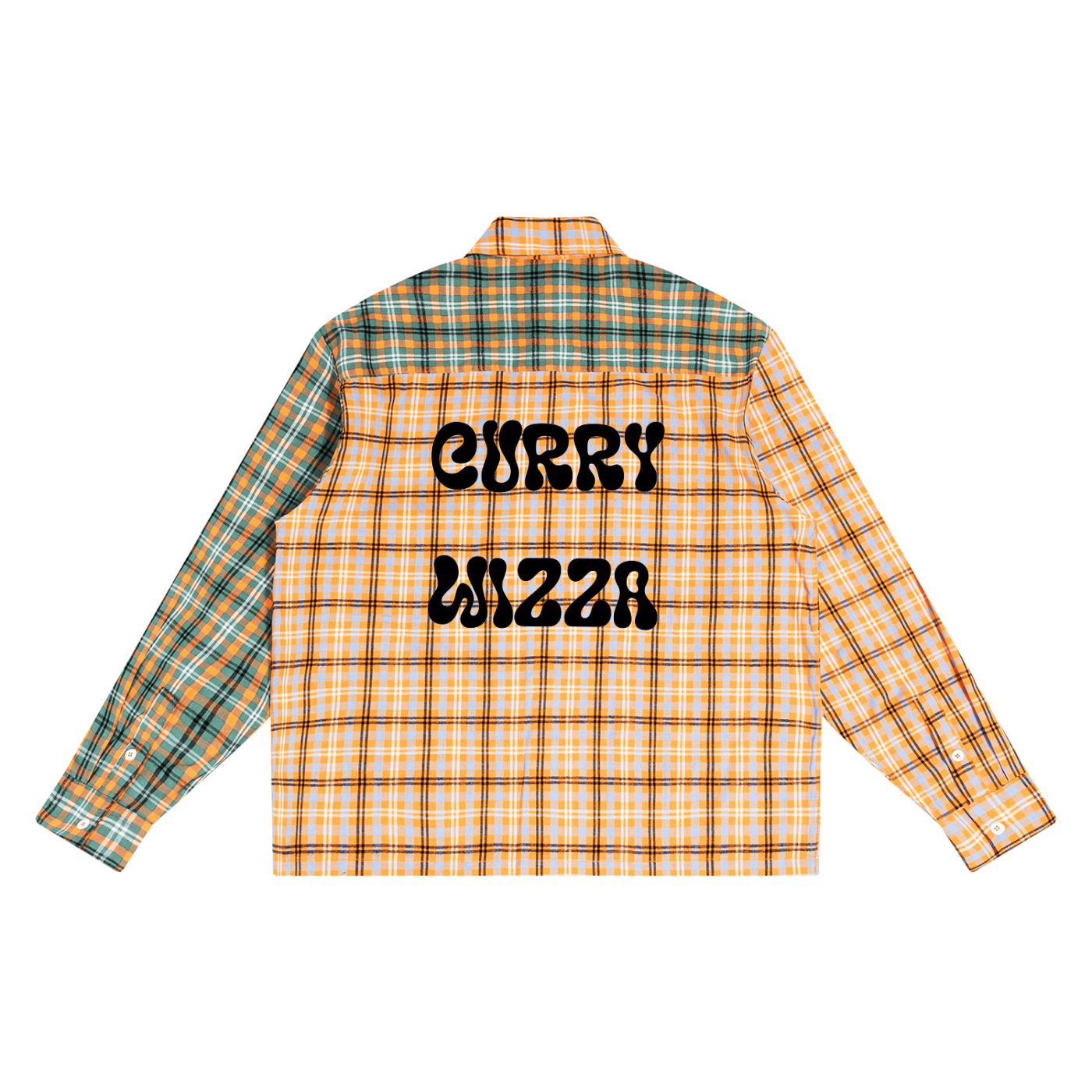 CW - Unisex Oversized Plaid Color Block Shirt