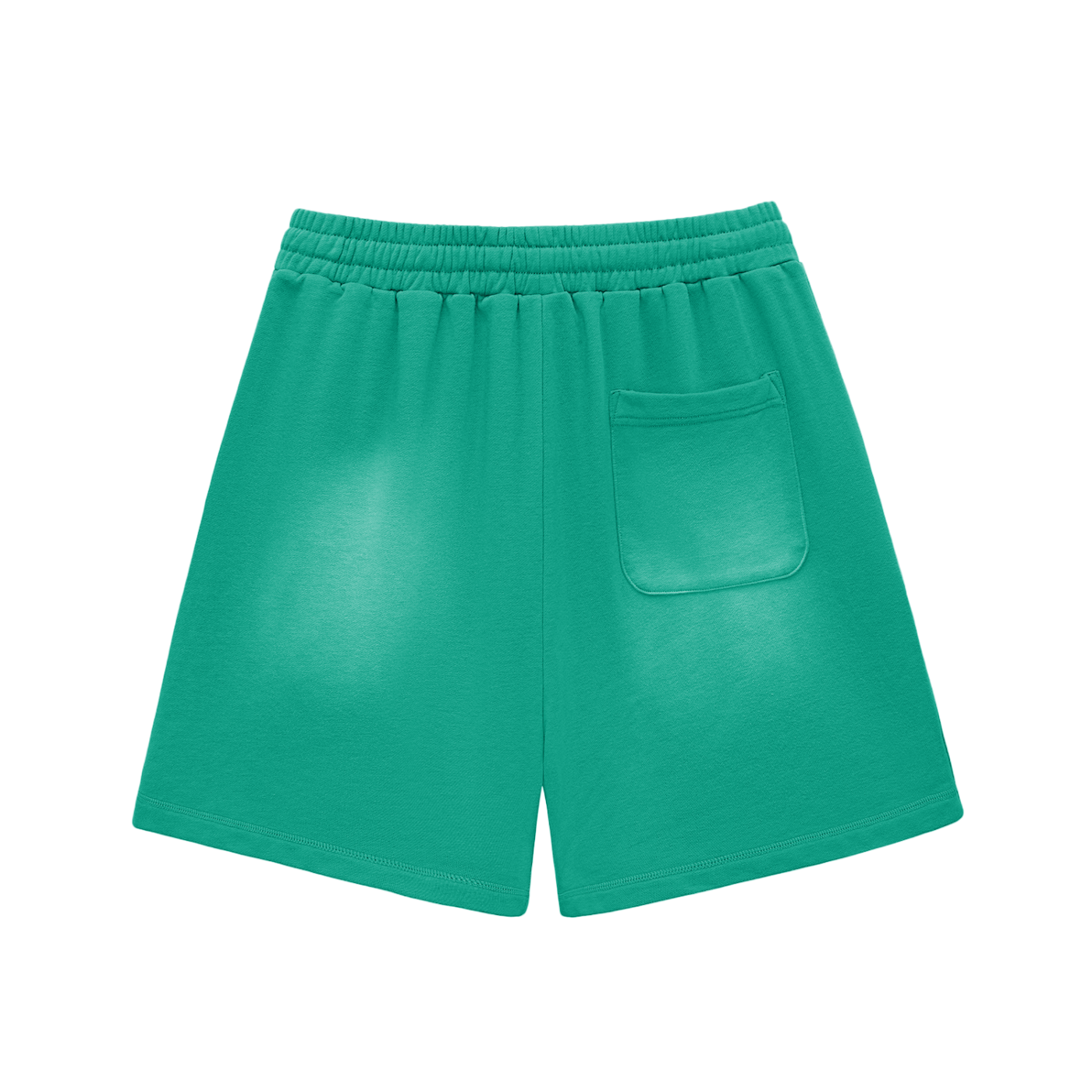 CURRY WIZZA - Sun Fade Raw Edge Cotton Shorts