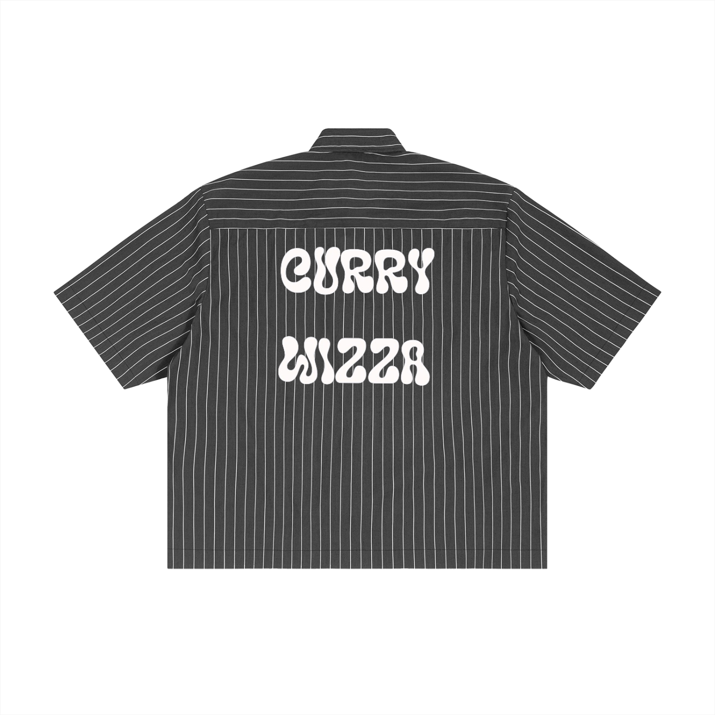 CW - Unisex Striped Boxy Button-Up Shirt