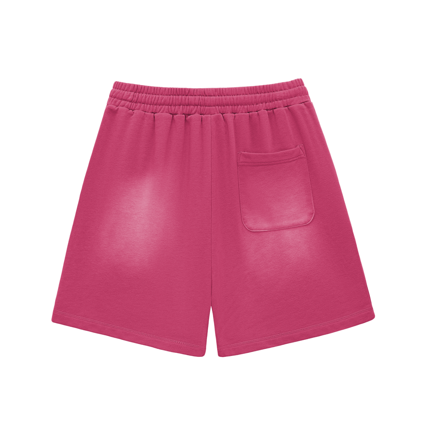 CURRY WIZZA - Sun Fade Raw Edge Cotton Shorts