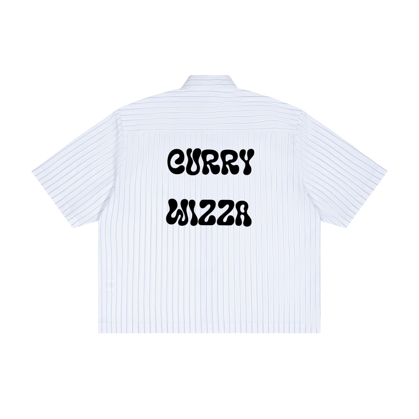 CW - Unisex Striped Boxy Button-Up Shirt