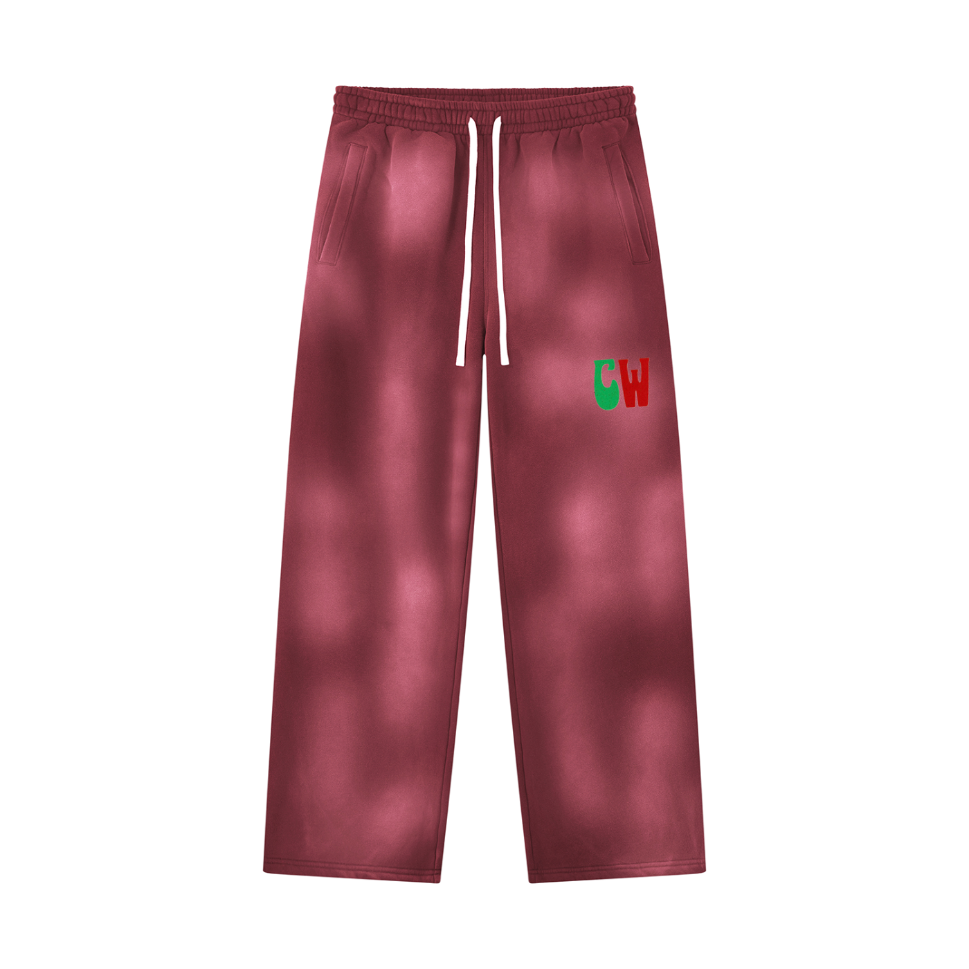 CW - Unisex Sunfade Wide Leg Fleece Sweatpants