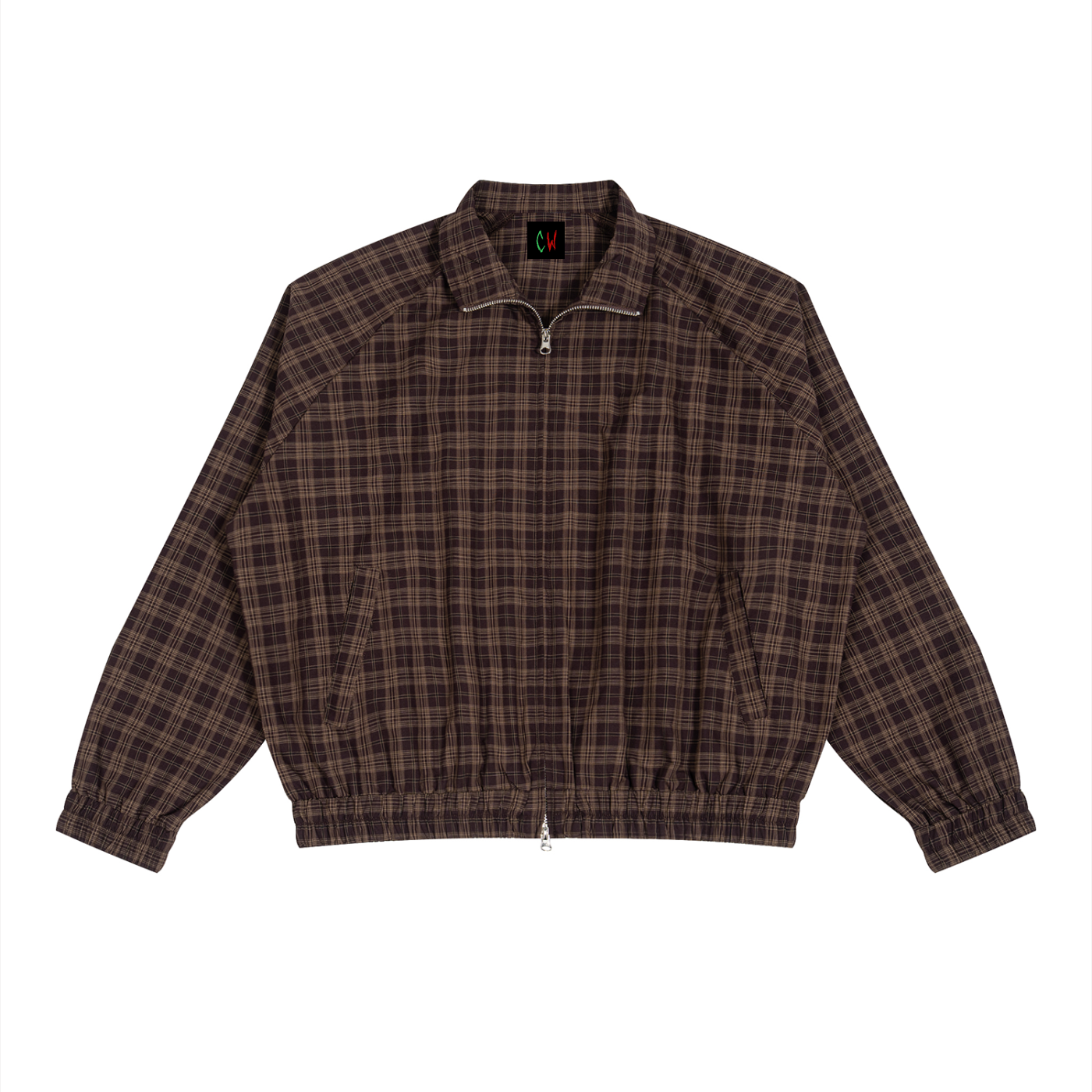 CW - Unisex Plaid Full-Zip Track Jacket