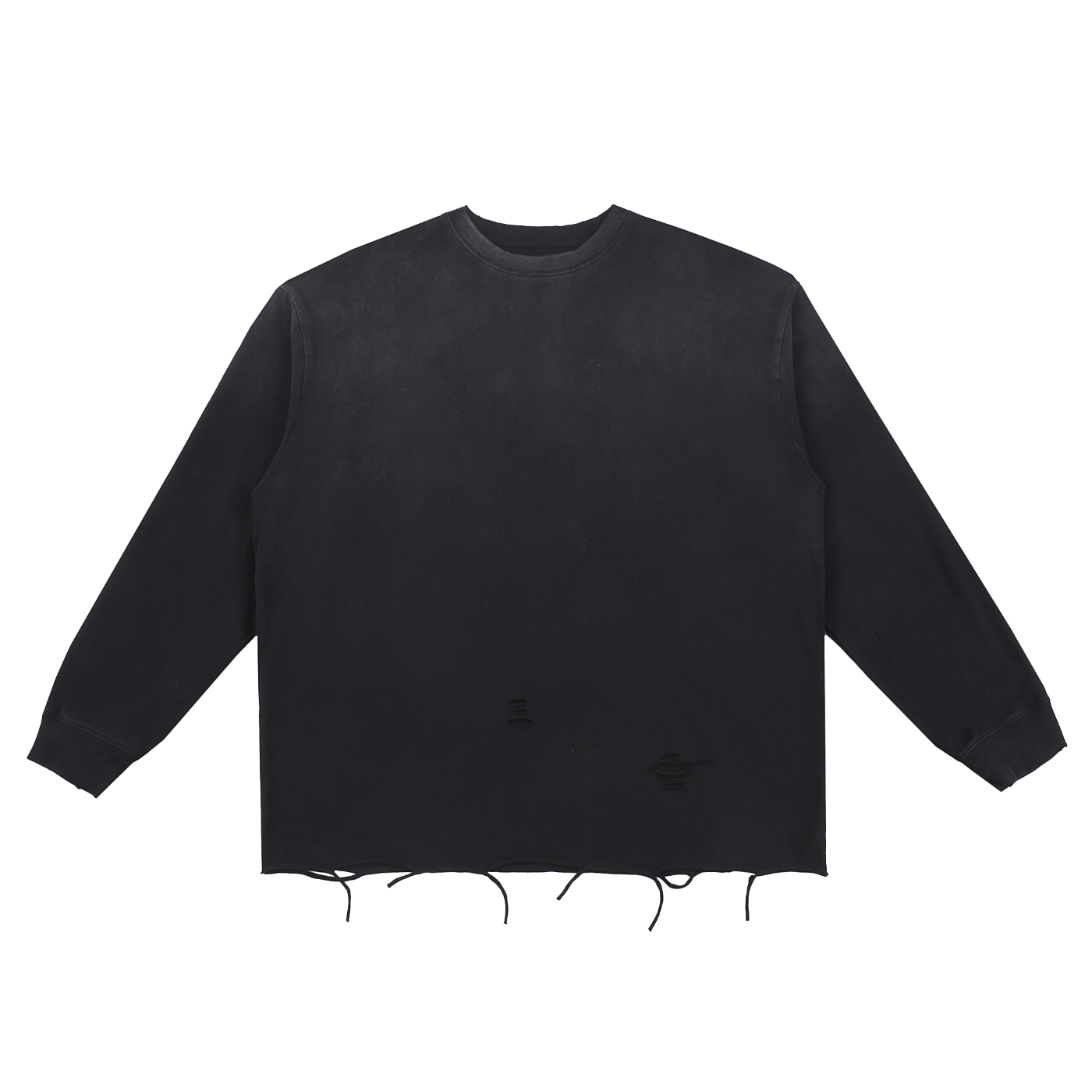 CW - Snow Wash Raw Edge Cotton T-Shirt