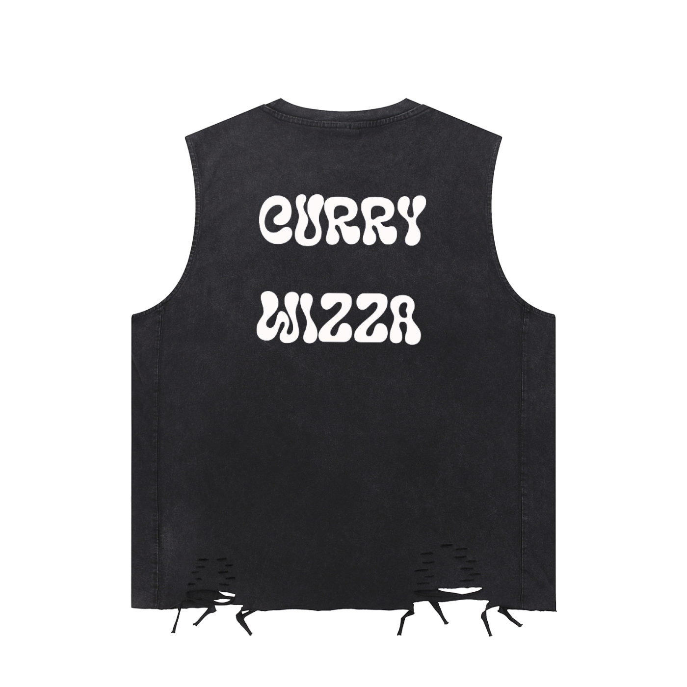 CW - Snow Washed Raw-Hem Tank Top