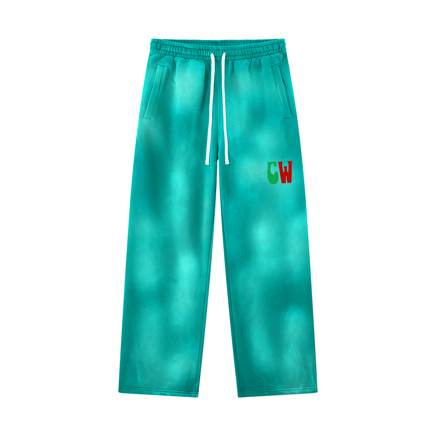 CW - Unisex Sunfade Wide Leg Fleece Sweatpants
