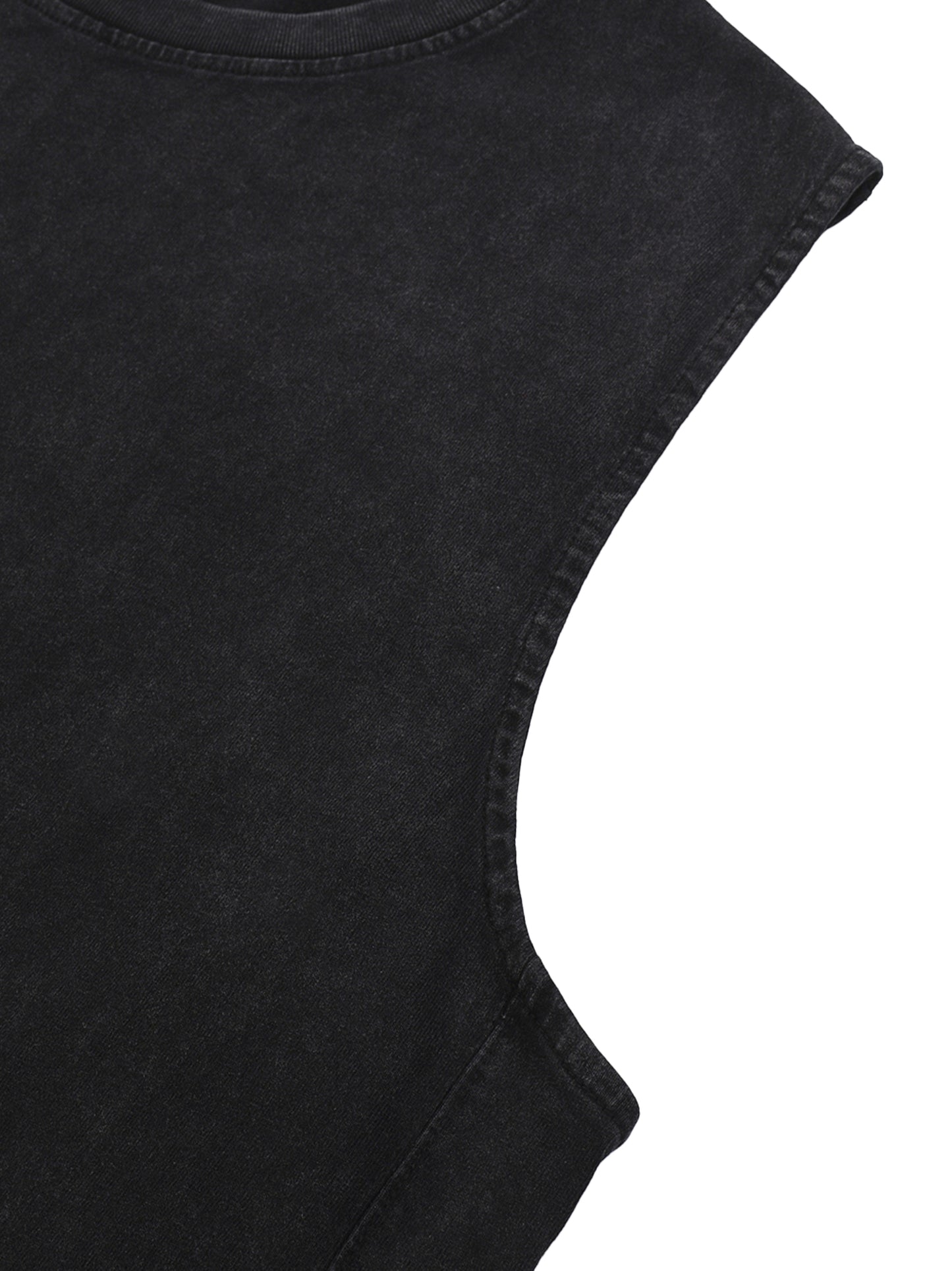 CURRY WIZZA - Snow Washed Raw-Hem Tank Top