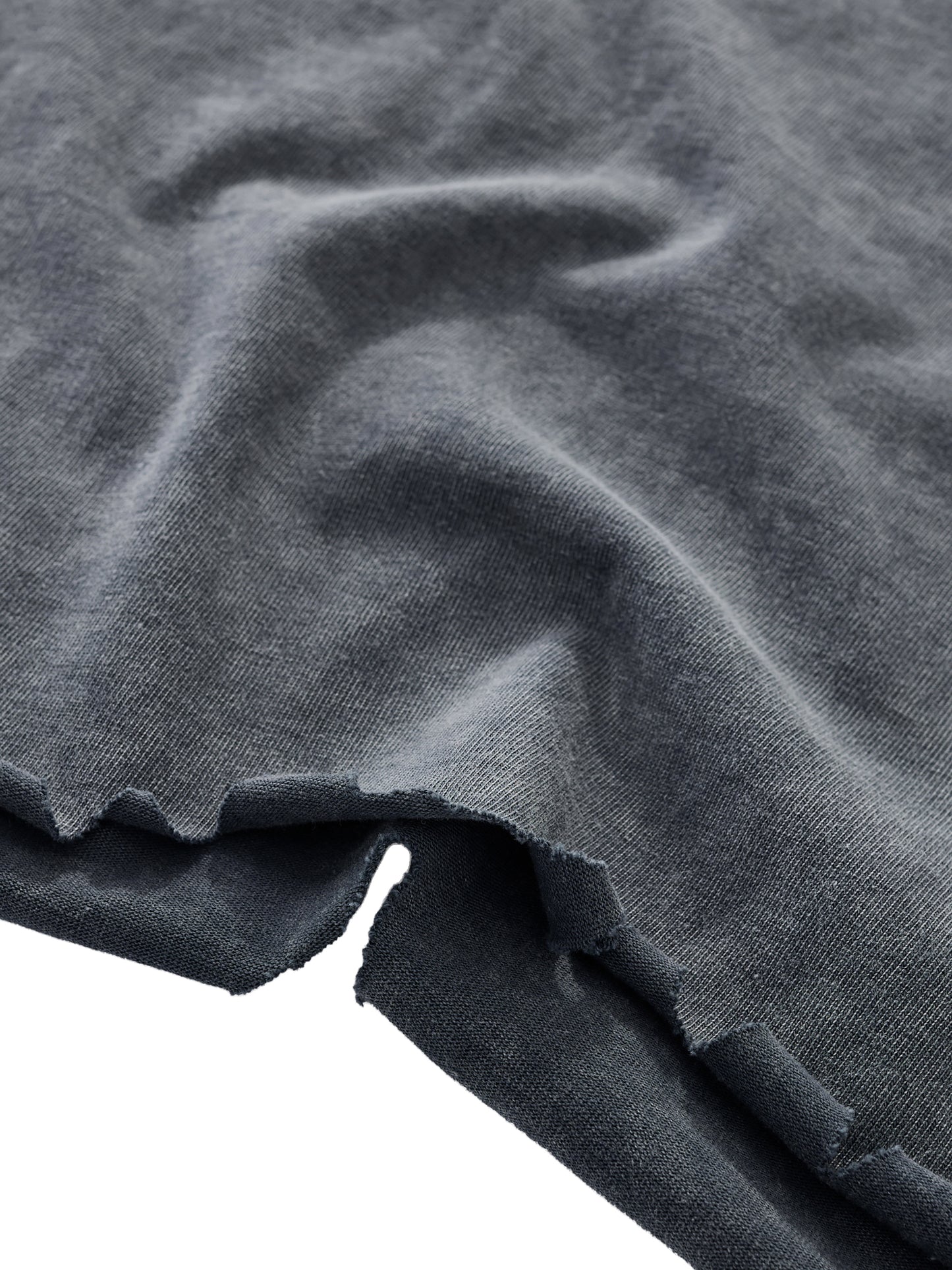 CURRY WIZZA - Snow Wash Raw-Hem Boxy T-shirt