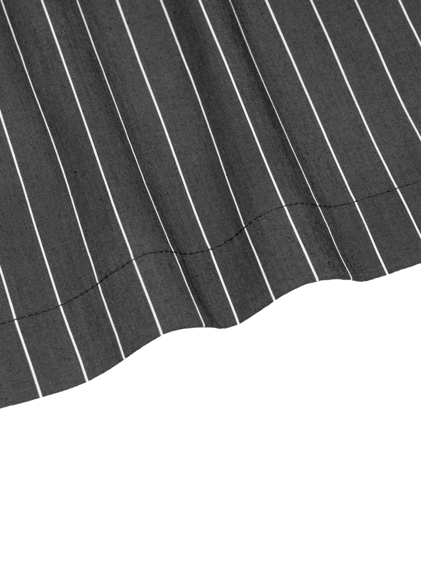 CW - Unisex Striped Boxy Button-Up Shirt